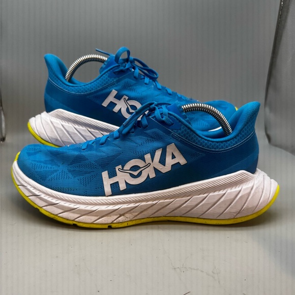 Size 10.5 - Hoka One One Carbon X 2 Diva Blue Citrus - 1113526-DBCTR Men Shoes